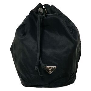 Prada Pouch - Black Drawstring Shape